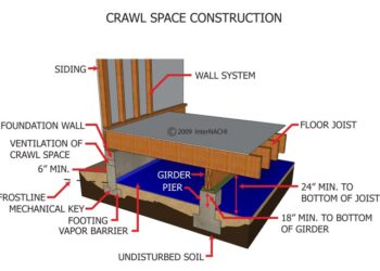 On Vinyl Siding Wall Section With Crawl Space
